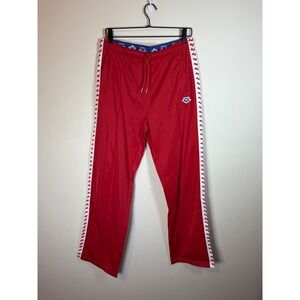 Arena W Relax IV Team Pant Red White Athletic Track Pants Men Size M